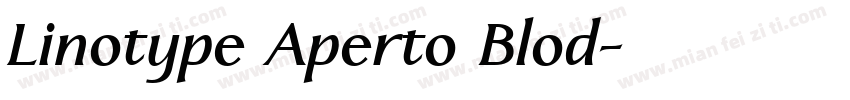 Linotype Aperto Blod字体转换 Linotype Aperto Blod字体转换